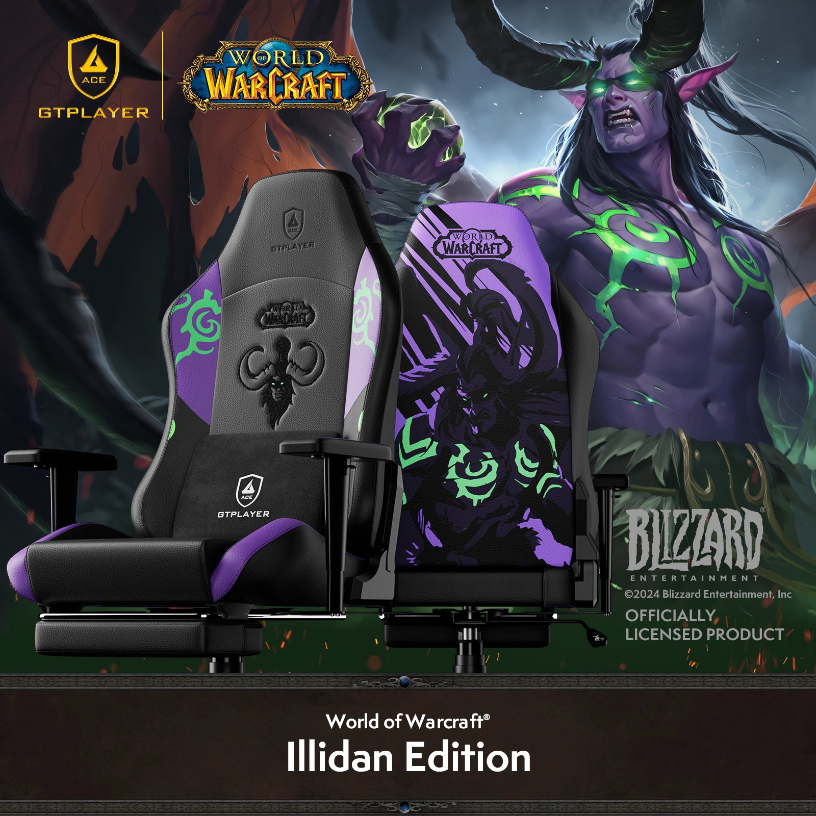 GTPlayer WoW Illidan Edition | Gaming Chair - GTPLAYER US