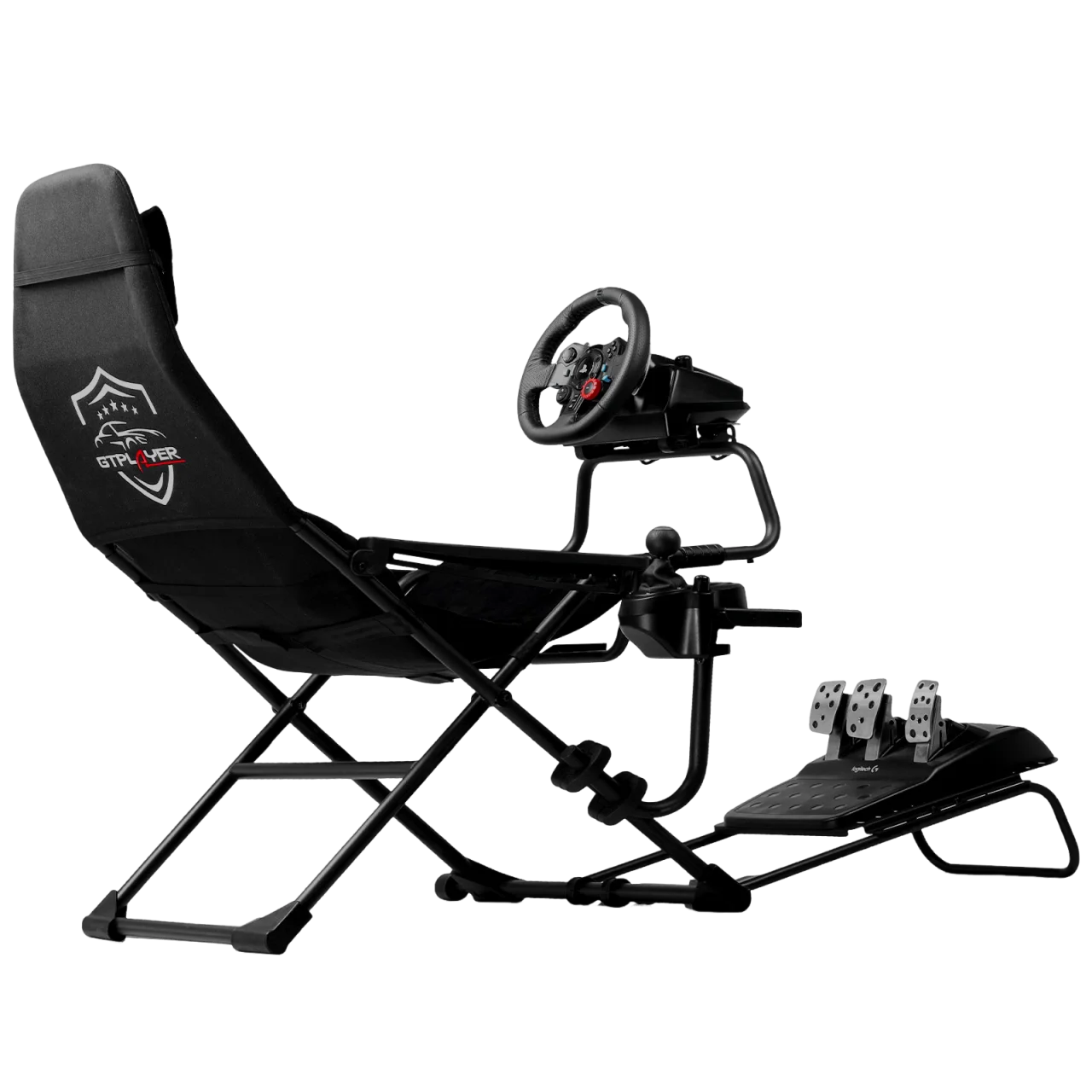 Racing Simulator Cockpit with Seat Foldable Suede | GTPLAYER S06