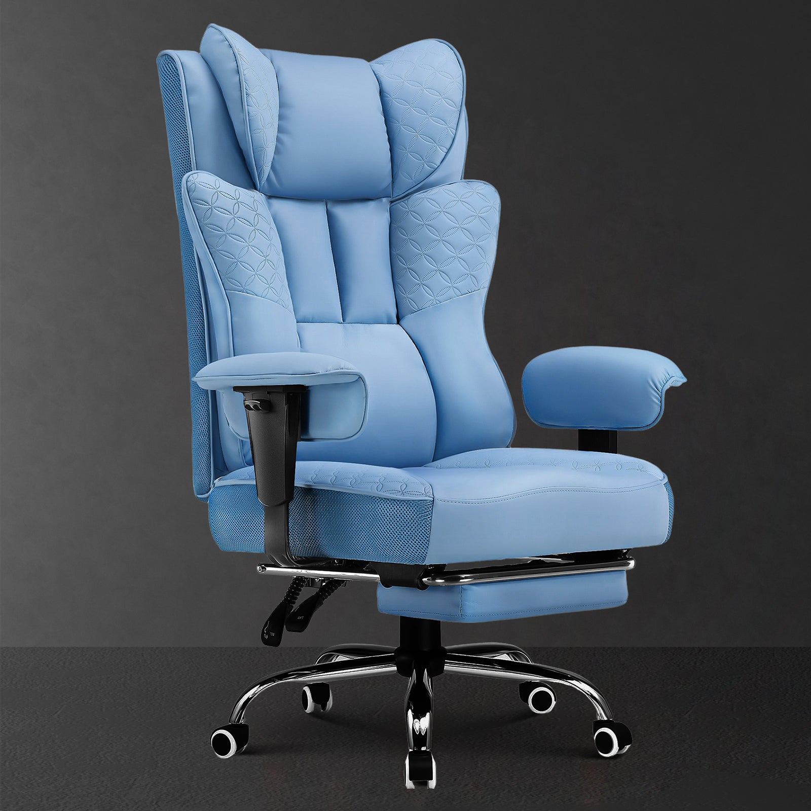 Big & Tall Office Chair with Spring Lumbar Support 400LBS | COMHOMA