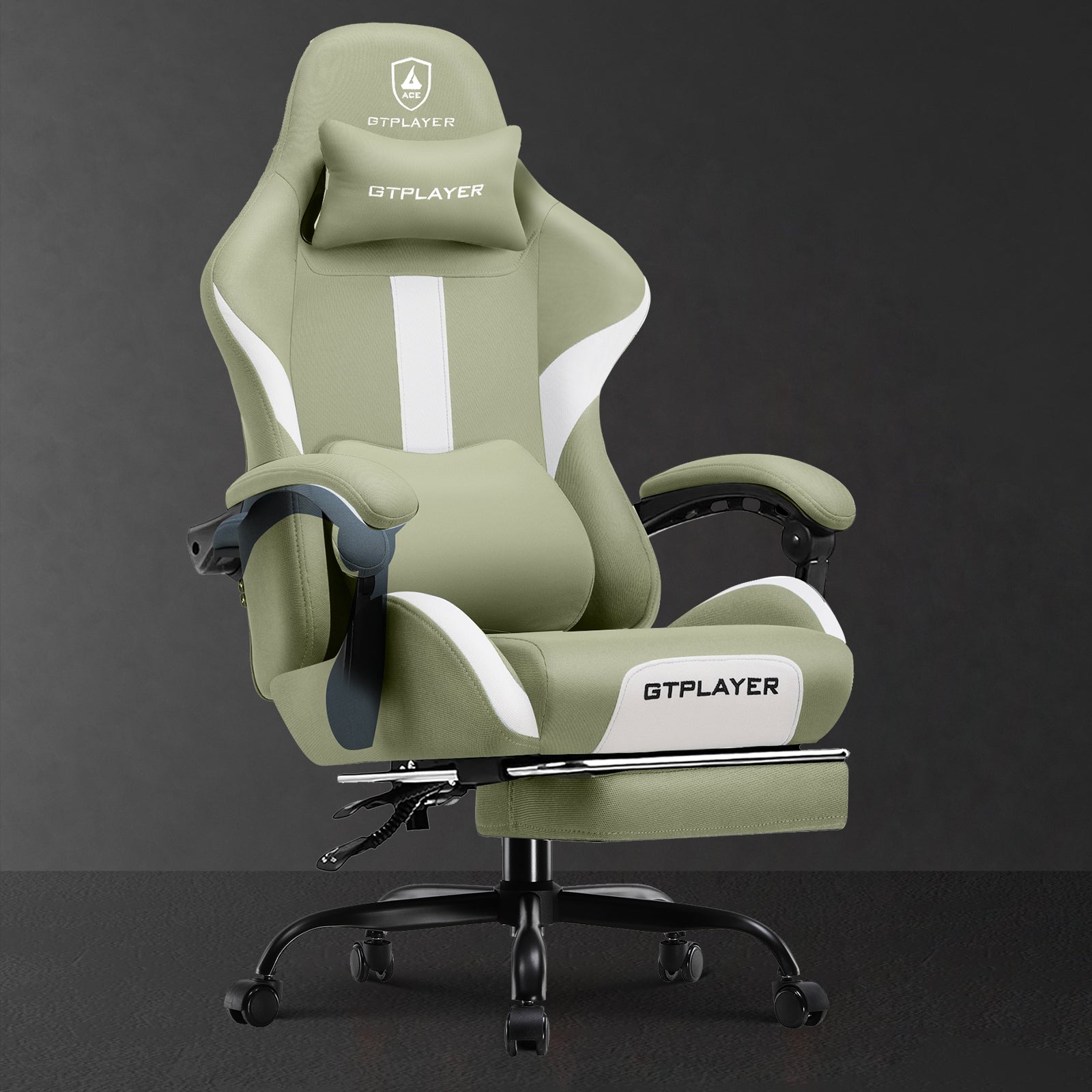 GTPLAYER GT905 Breathable Fabric Gaming Chair 300LBS with Footrest