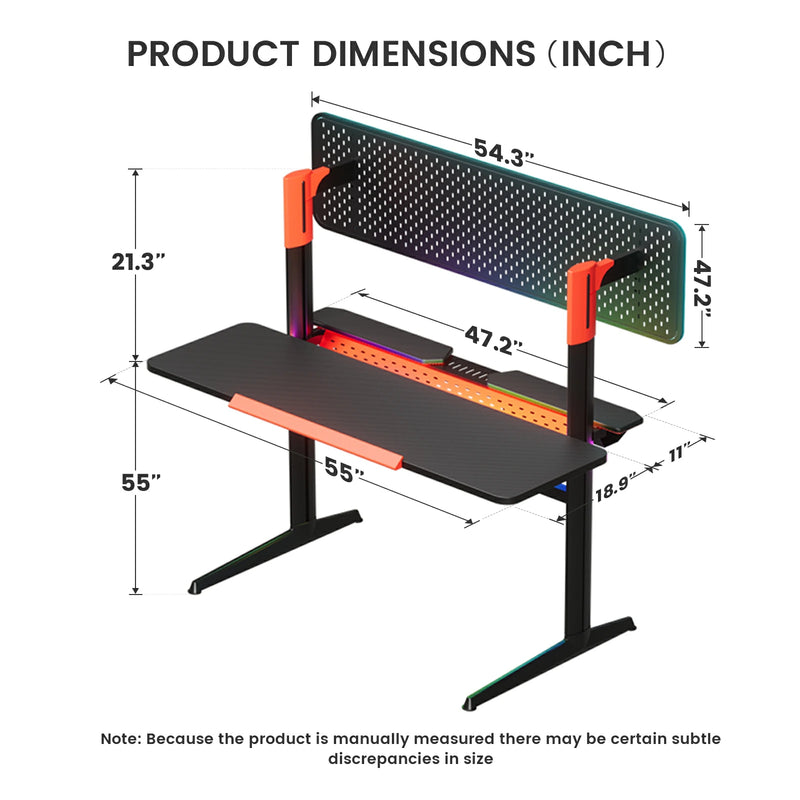 【Coming Soon】Pillars Series Gaming Pegboard Desk GTP-430 - GTRACING