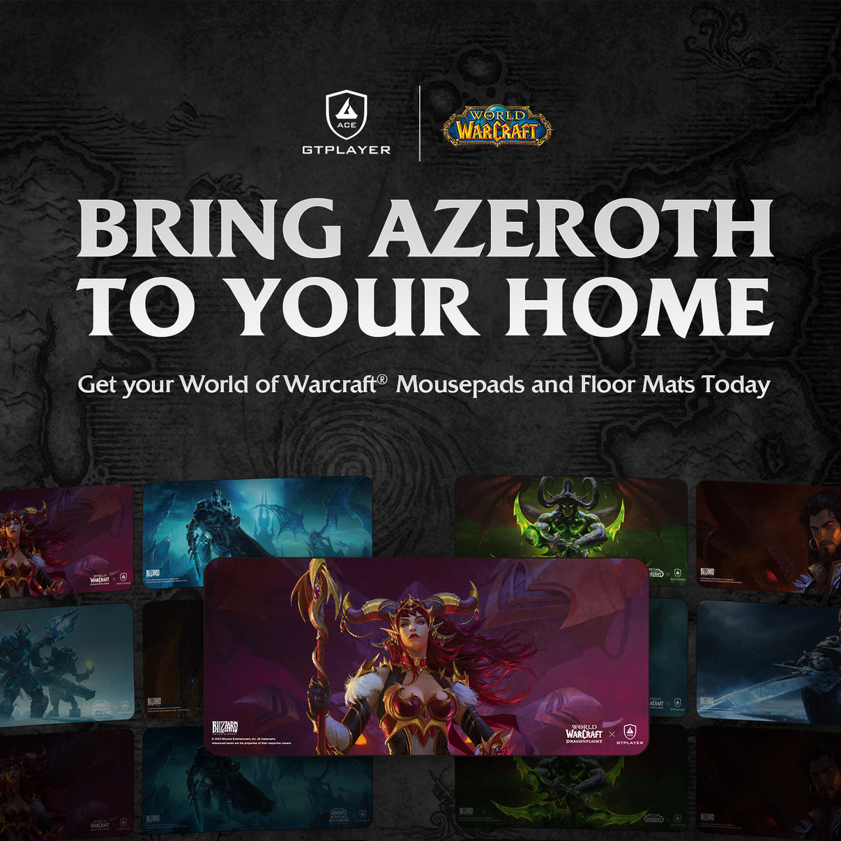 World of Warcraft® Mousepad and Floor Mat Series - GTRACING