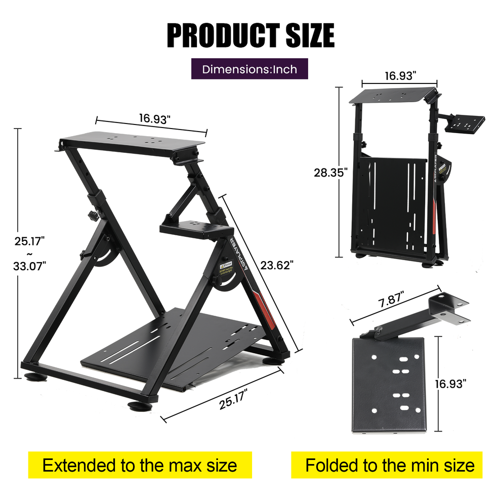 Sim Racing Wheel Stand Universal Racing Rig | GTPLAYER