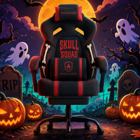Halloween Black‑Red Gaming Chair GT‑HAL‑BONESQUAD