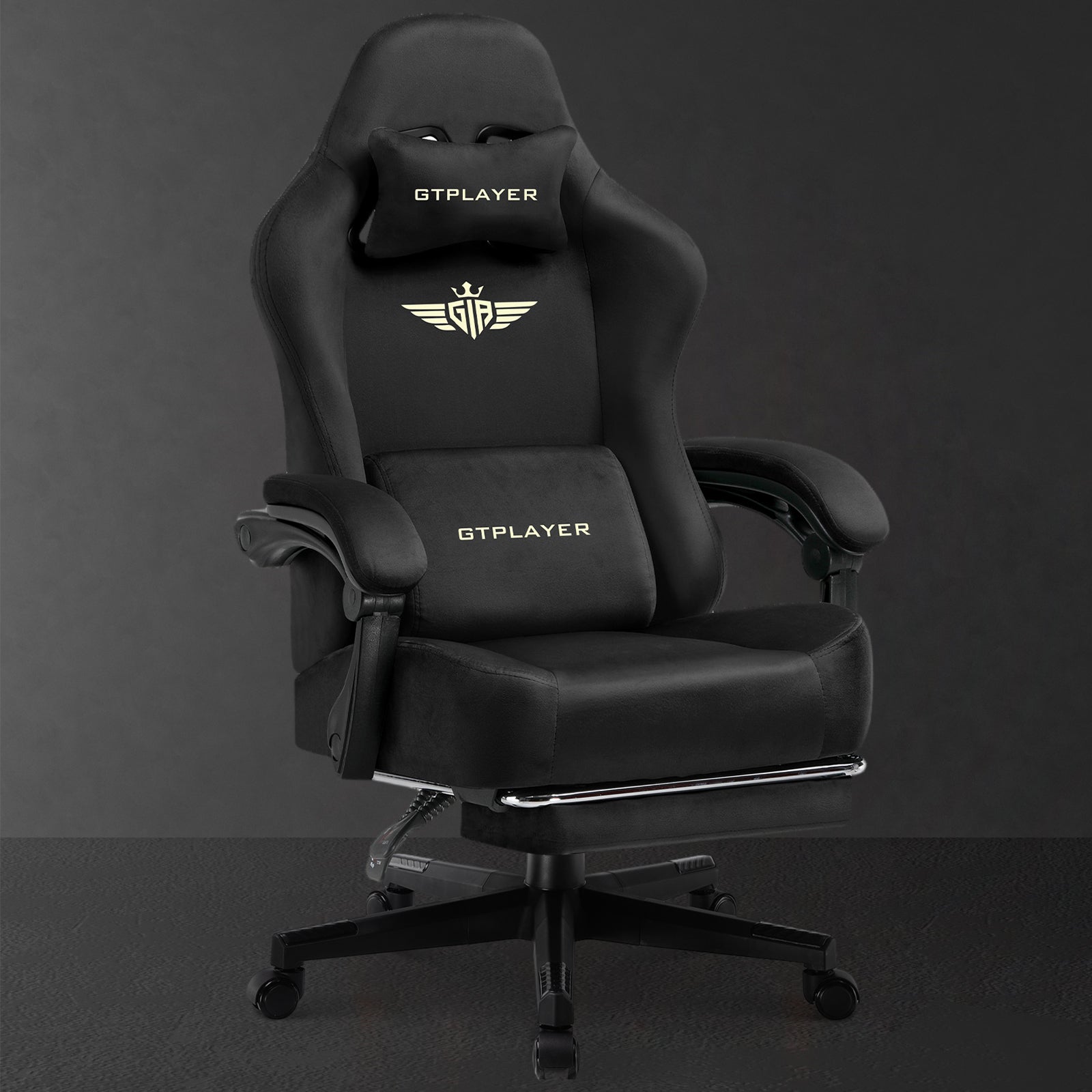 Fabric Gaming Chair with Lumbar Support & Ergonomic Design | GTPLAYER