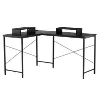L -Shaped Series RGB Gaming Desk GTZ-410-WMT - GTRacing Gaming Chair