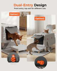 Cat Litter Box ACB08 Gray / 01