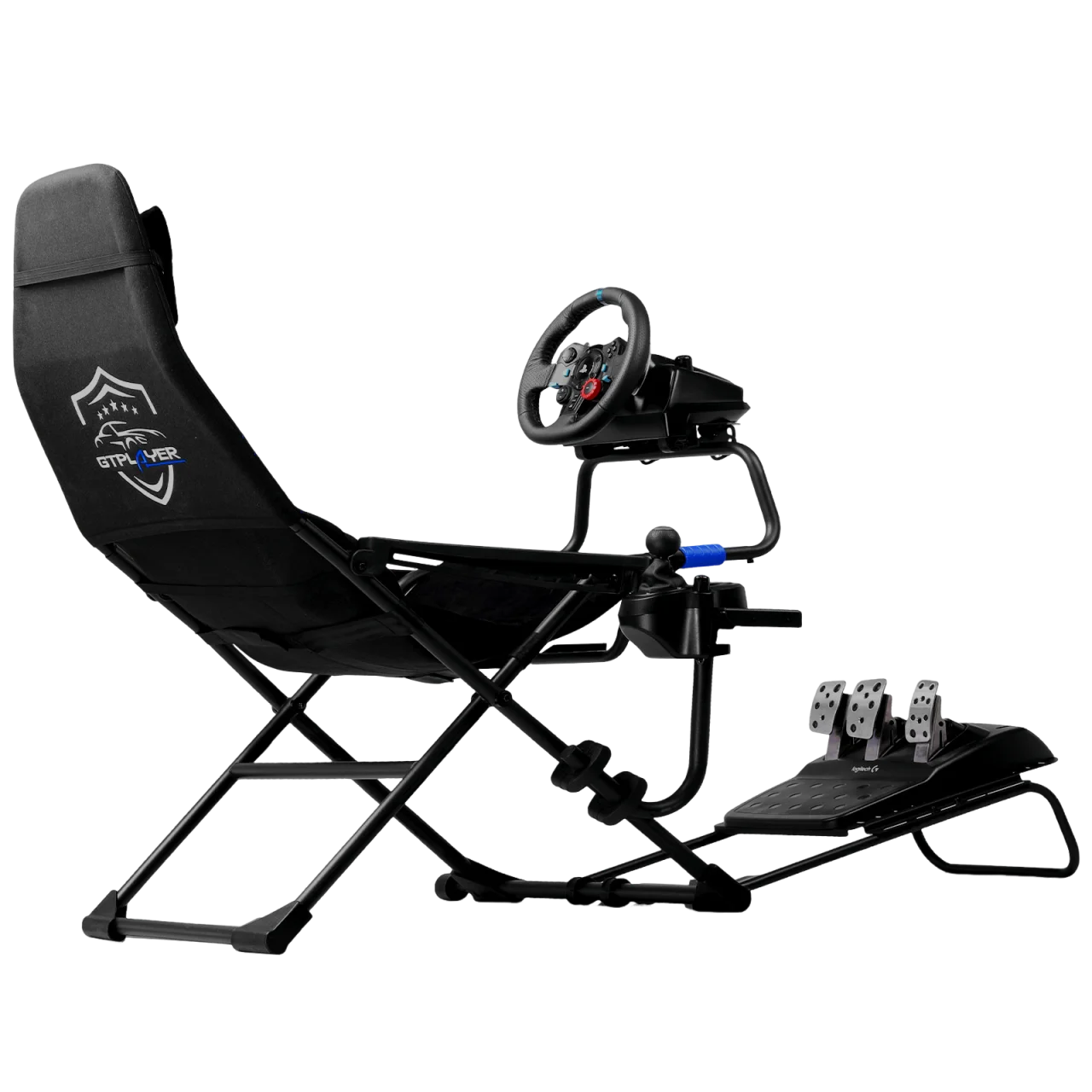 Racing Simulator Cockpit with Seat Foldable Suede | GTPLAYER S06