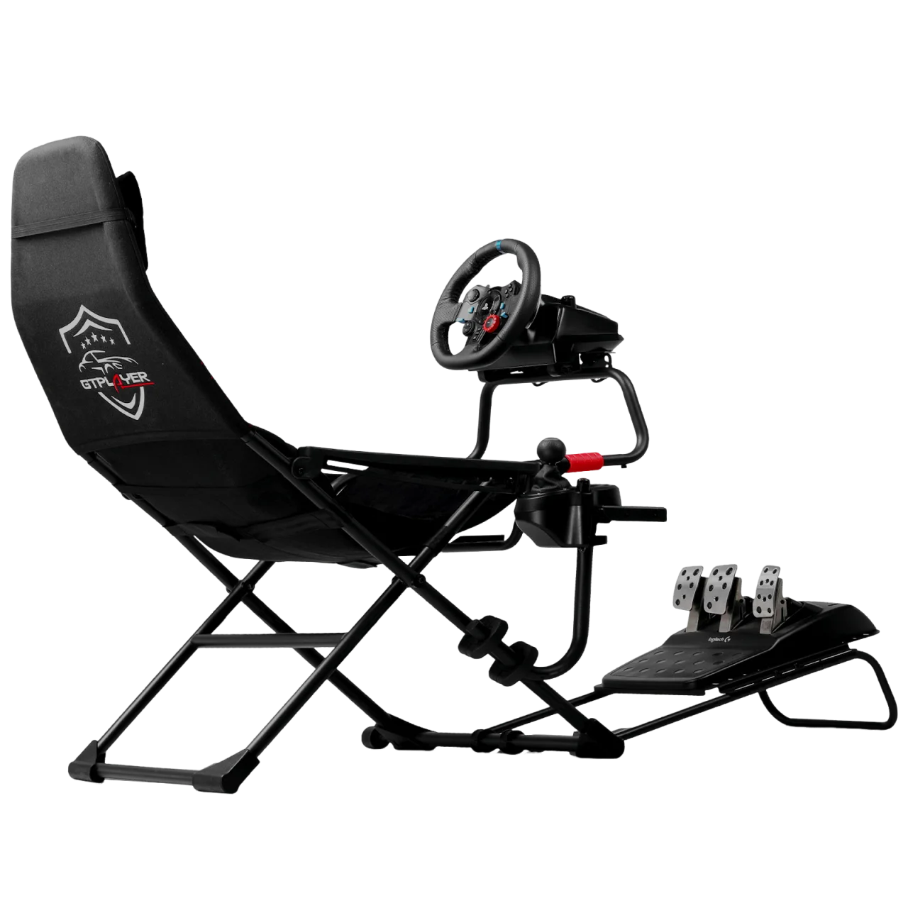 Racing Simulator Cockpit with Seat Foldable Suede | GTPLAYER S06
