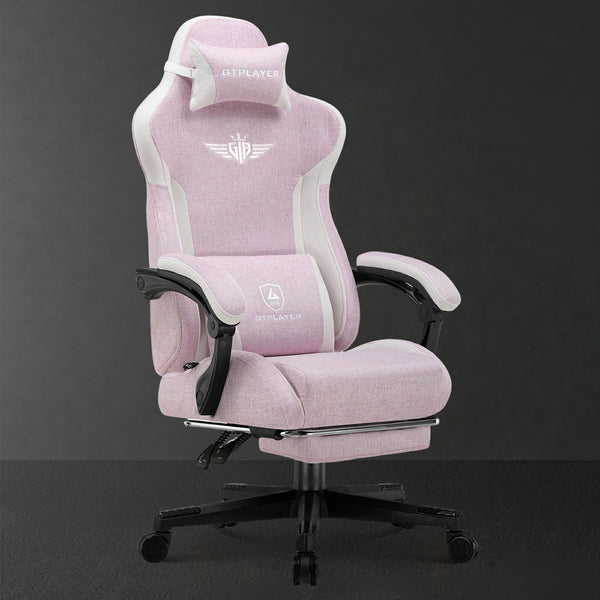 Fabric Gaming Chair 8 Colors Ergonomic Lumbar Support | GTPLAYER