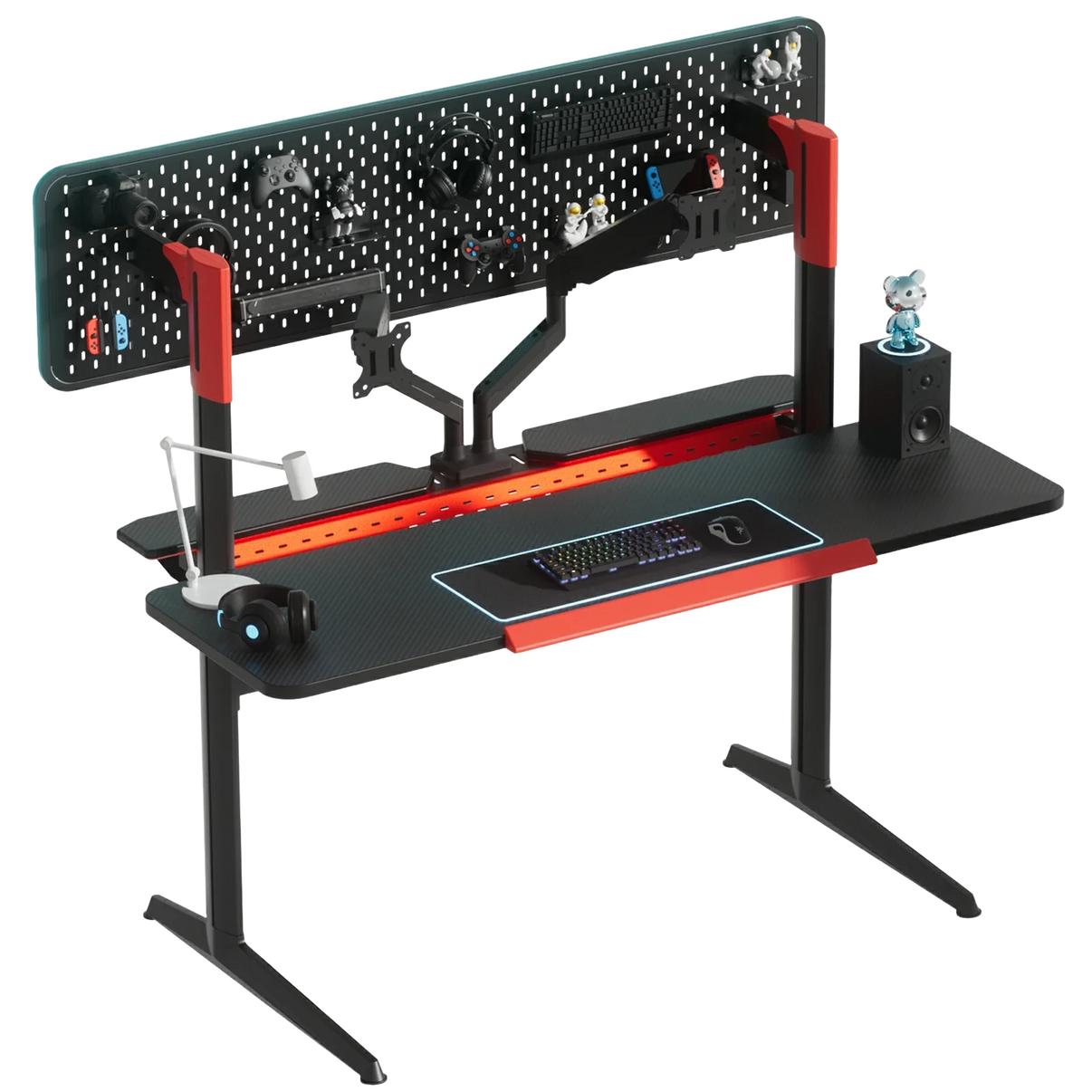 Pillars Series Gaming Pegboard Desk GTP-430 - GTRACING