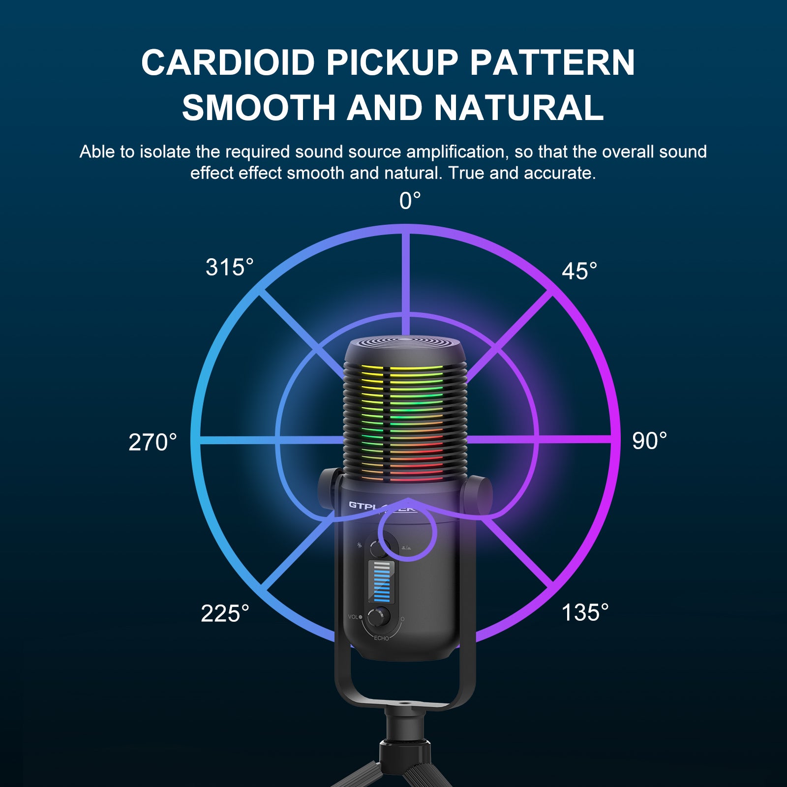 GTPLAYER PROFESSIONAL MICROPHONE/ MPA1-RGB