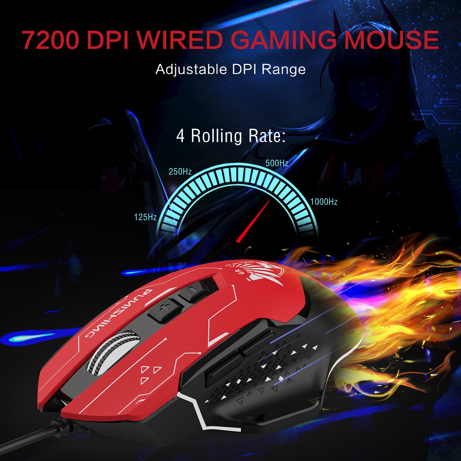 GTPLAYER  X PUNISHING: GRAY RAVEN SERIES SPECIAL GAMING MOUSE